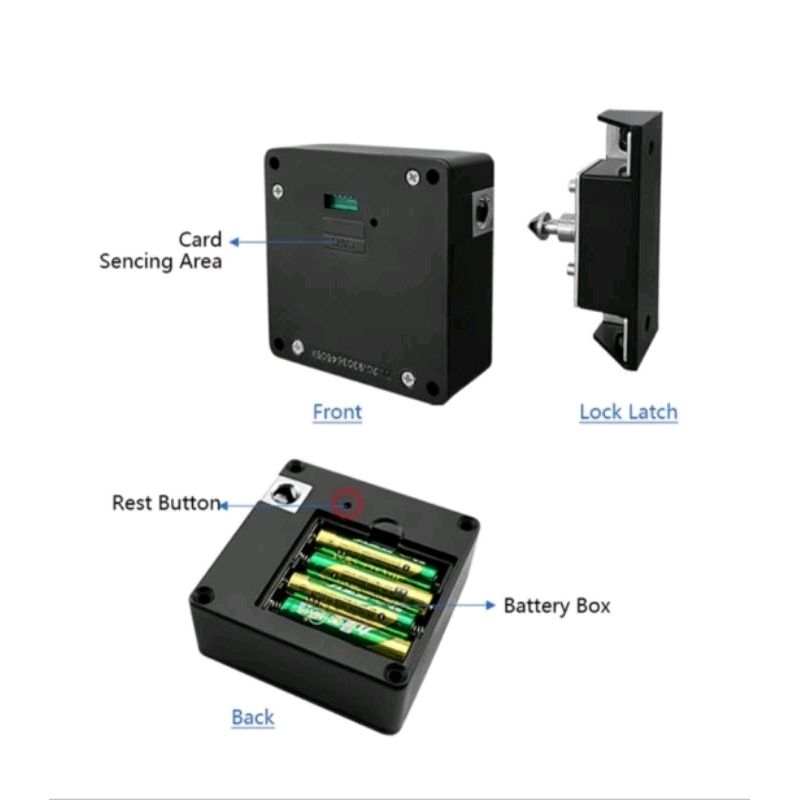 Bluetooth Invisible Cabinet Lock RFID 13.56 Mhz, Kunci Rahasia RFID 13.56 Mhz 13,56Mhz / Drawer Lock RFID IC pakai App. TTLock