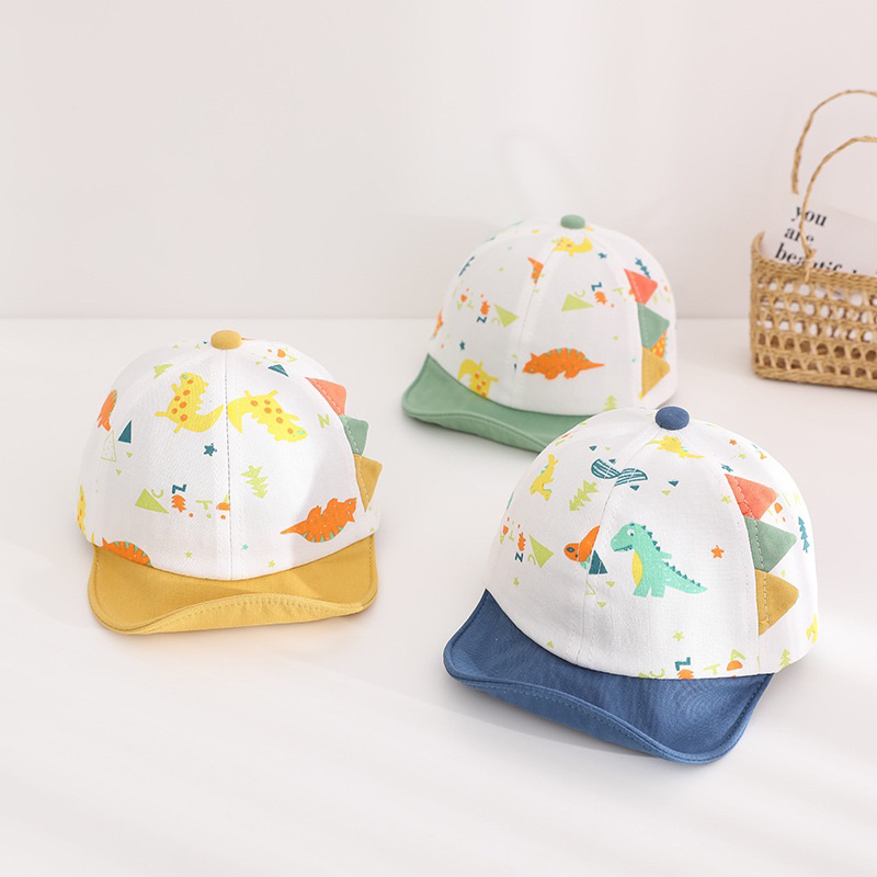 8 - 24 bulan Topi Baseball Anak Import Model BRIGHT DINOS UNT