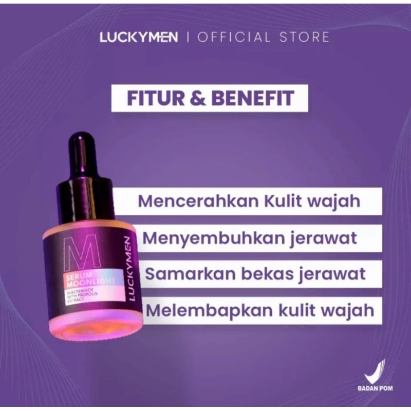 Luckymen Serum Moonlight/Niacinamide With Propolis Extract 20ml