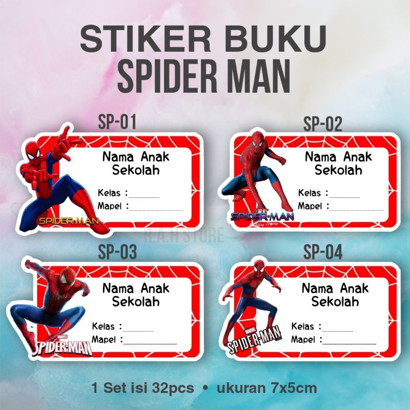 

ISI 32pcs -- STIKER BUKU KARAKTER LUCU (1)