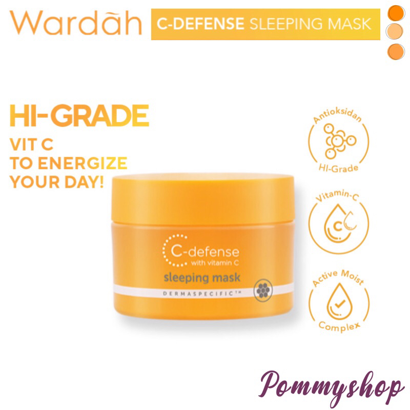 Wardah C-Defense Sleeping Mask 30g | Masker Muka