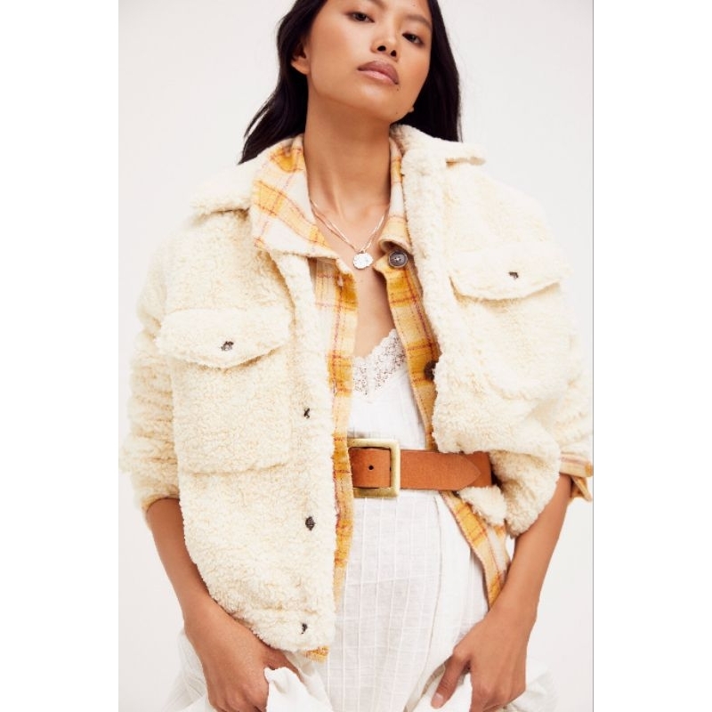 free people swing uo urban outfitters sherpa jacket jaket