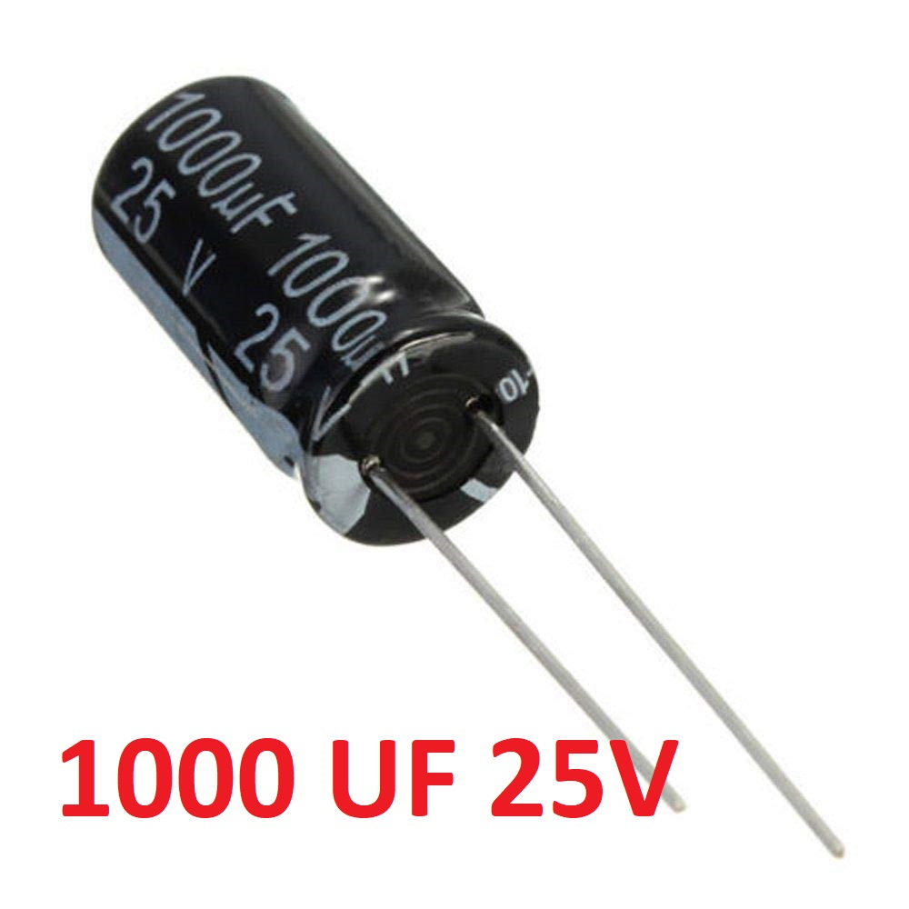 Kapasitor Capacitor ELCO Polar 1000uf 25v 1000 uf 25 V 1000 mikro 25 volt