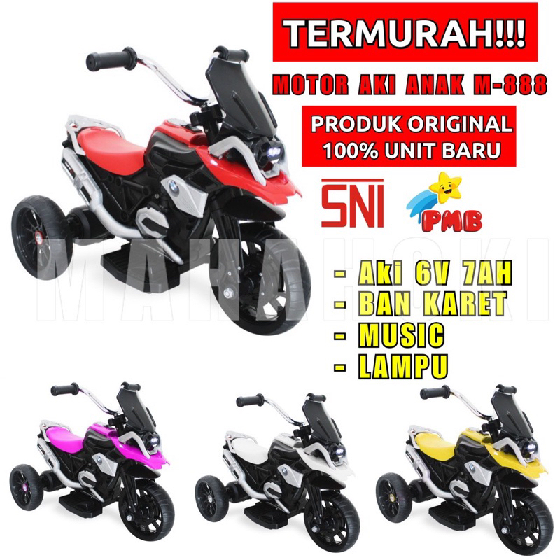 Bisa Cod || Motor Aki Anak Model Roda 3 dijamin Kokoh