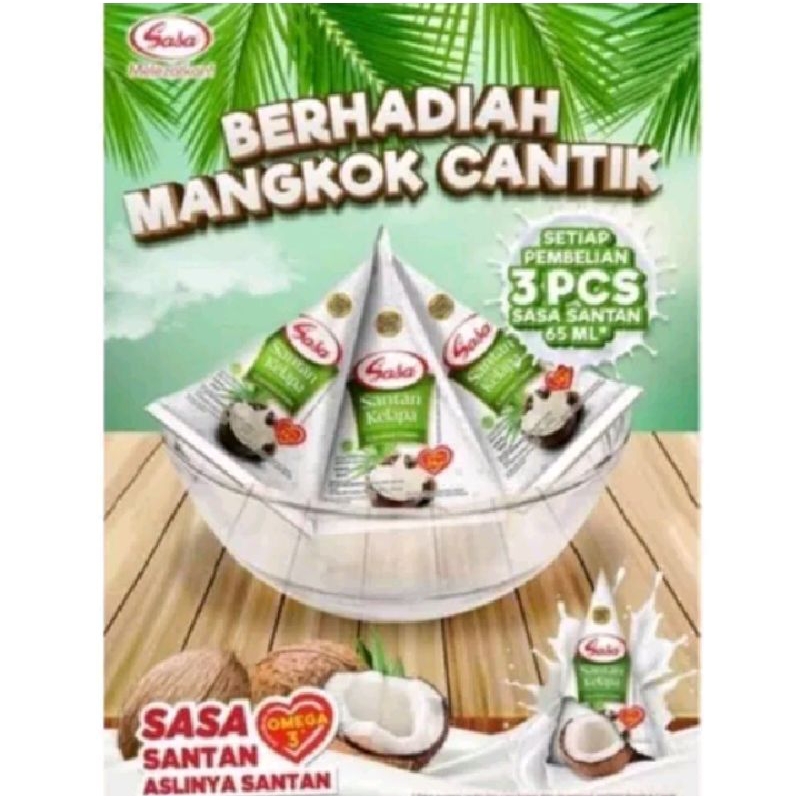 

SANTAN SASA CAIR 65ML //3PCS FREE MANGKOK CANTIK