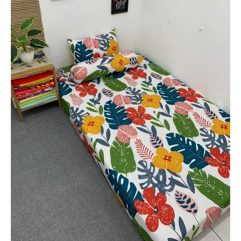 Sprei Homamade Motif Aesthetic 120x200 160x200 180x200 T.20 Sudut Karet ( Free Sarban Sargul )