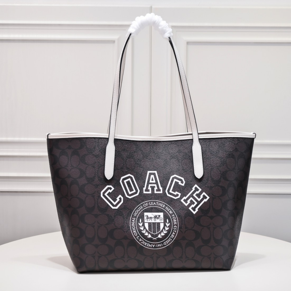 CB869 coach print style ladies shoulder bag tote shopping bag