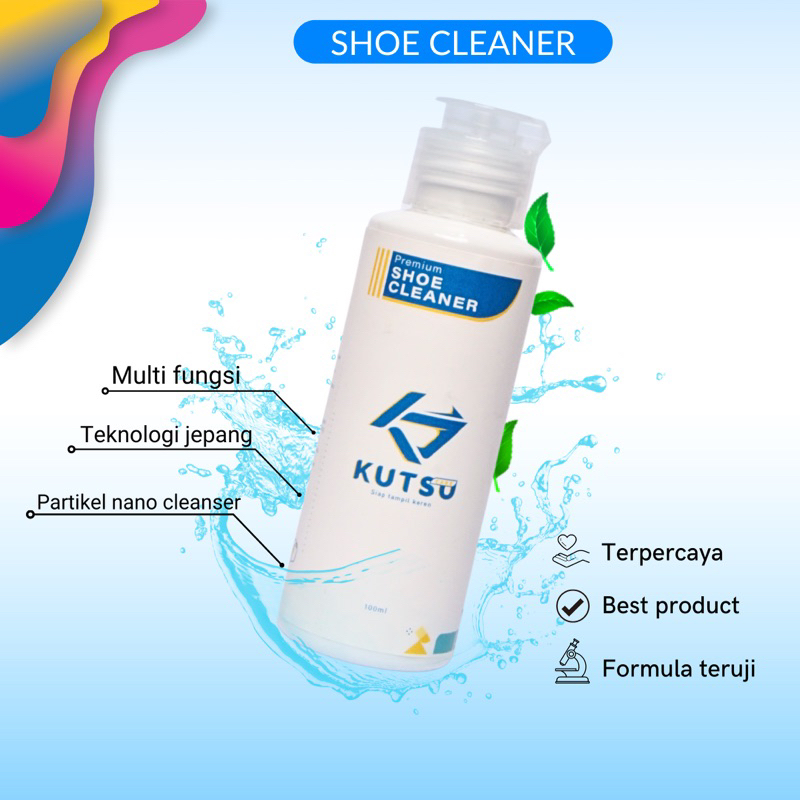 Shoe cleaner sabun cuci pembersih sepatu kotor anti bakteri 100ml