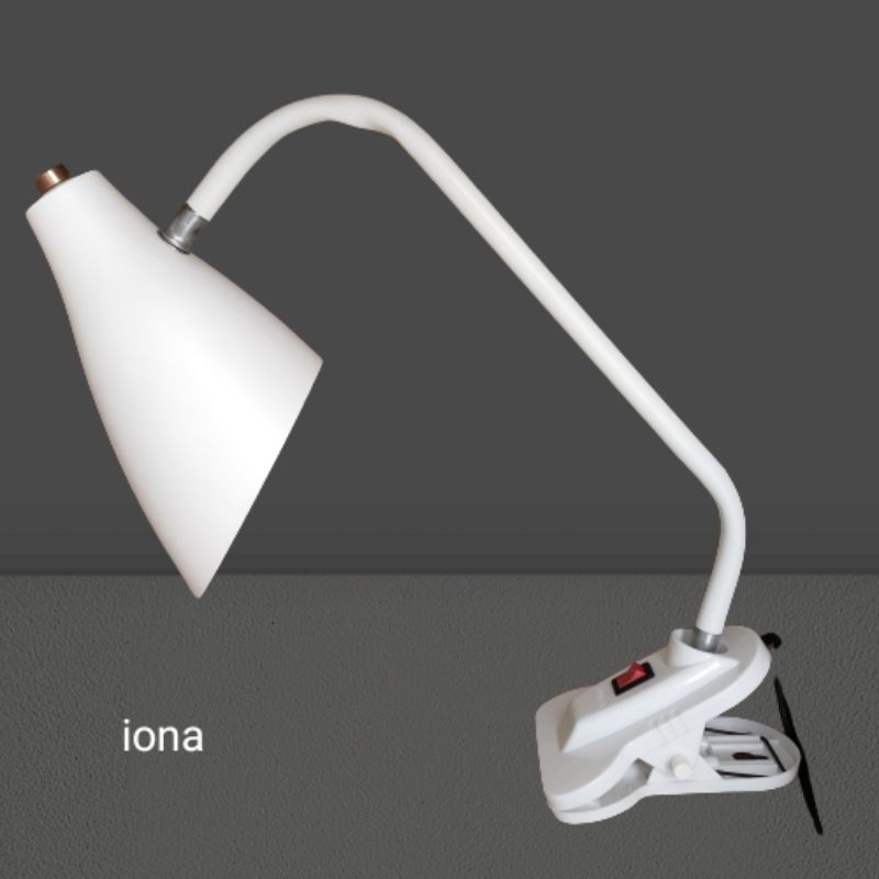 lampu meja jepit lily putih YL 12
