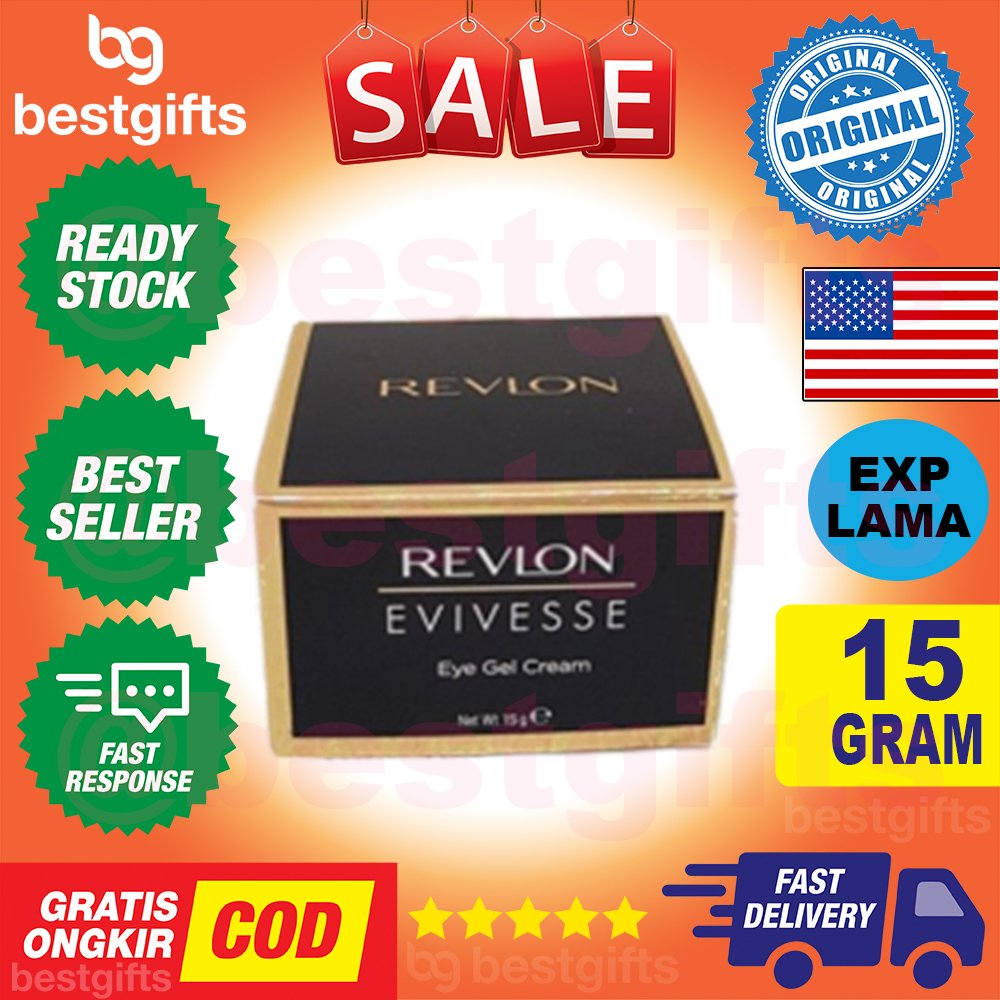 REVLON EVIVESSE EYE CREAM GEL JEL KRIM MATA MENCEGAH PENUAAN 15 GRAM