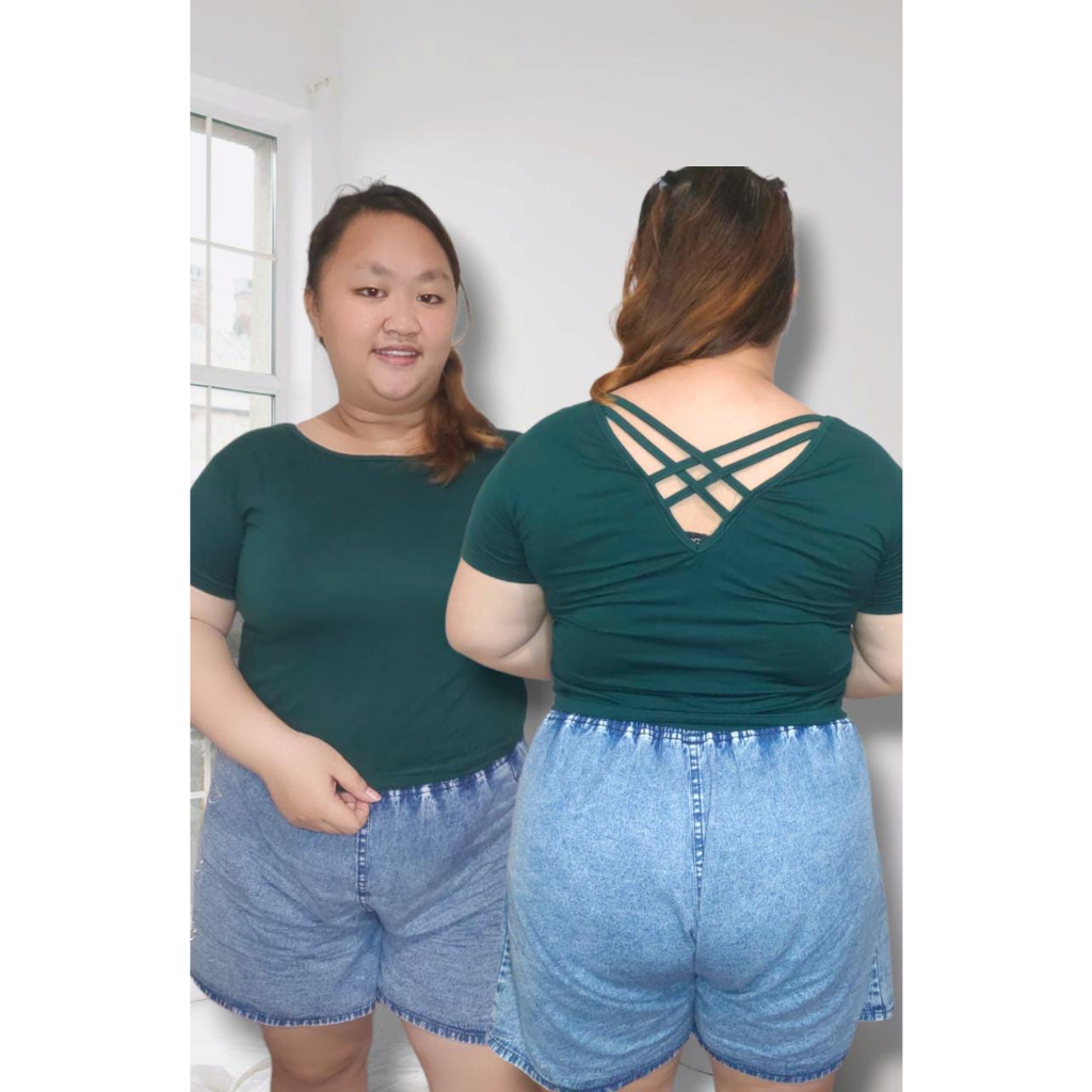 KAOS BASIC CROP TOP /CROP TOP JUMBO/V NECK JUMBO DEYSSI