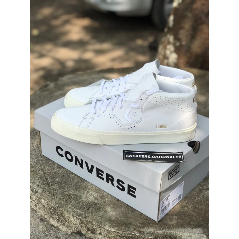 Converse Cons Louie Lopez Pro Mono Leather - White ORIGINAL 100% RESMJ OT MAP