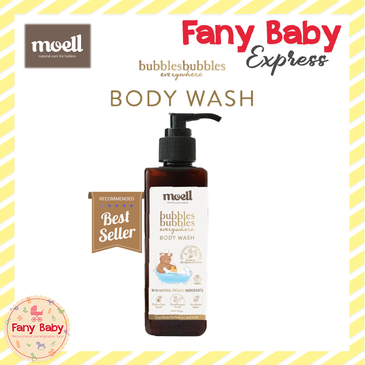 MOELL BUBBLES BUBBLES EVERYWHERE BODY WASH 185GR