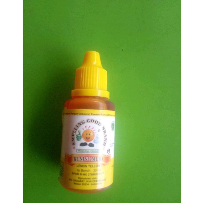 

Pewarna Makanan Kuning Muda Smelling Good Brand 30ml