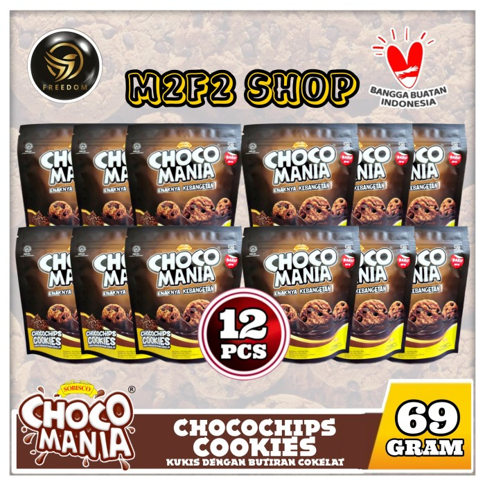 

Choco Mania Chocochips Cookies | Kukis Cokelat Chips - 69 gr (Kemasan 12 Pcs)