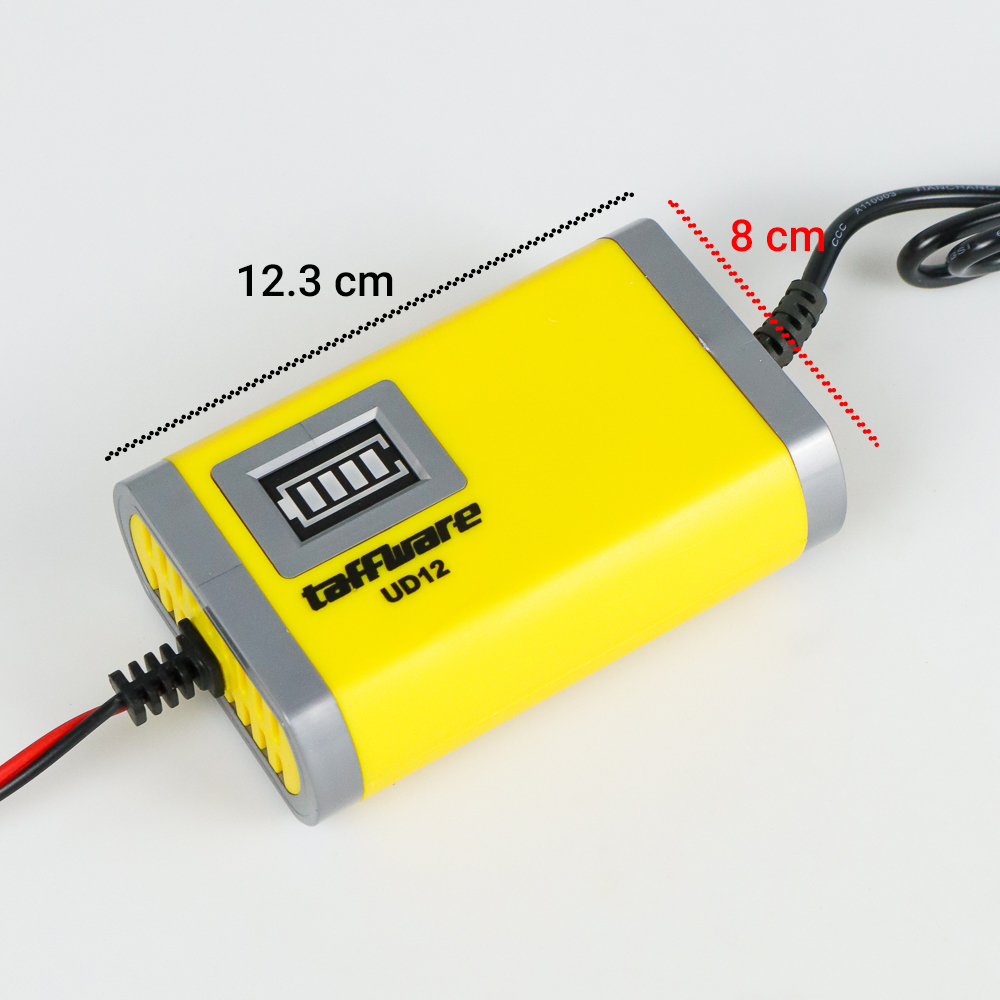 Taffware Charger Aki Motor Lead Acid 12V 2A - UD12 - Yellow