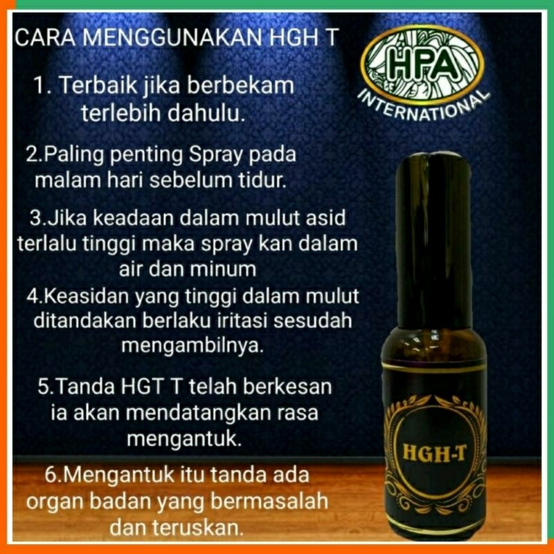 HGH T Ungu Spray HPA International Pak Haji