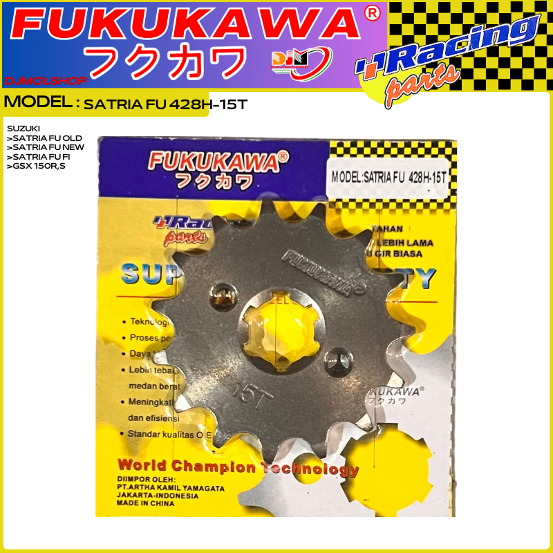 FUKUKAWA GEAR SET RACING MODEL SSS SUZUKI SATRIA FU OLD, SATRIA FU NEW ORIGINAL