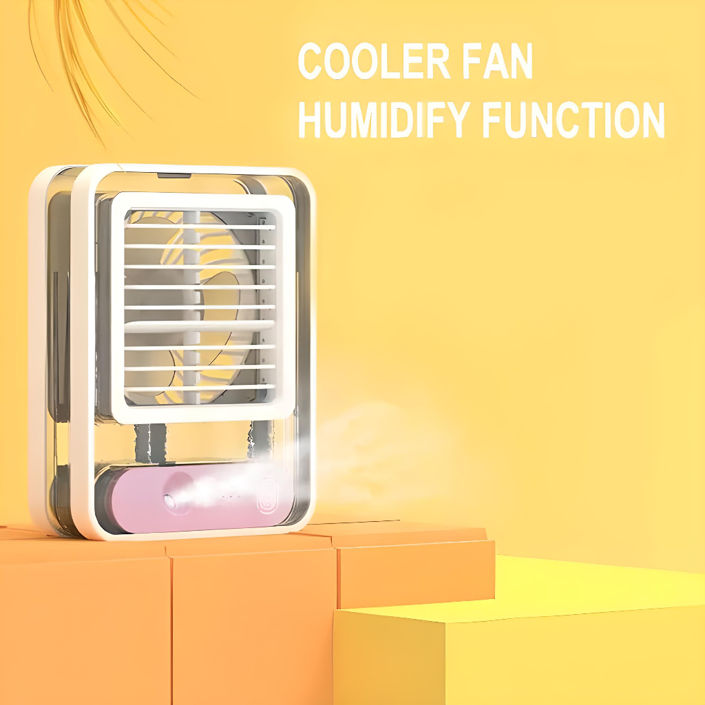 KIPAS ANGIN AC HUMIDIFIER FAN PENDINGIN RUANGAN MINI PORTABLE AIR COOLER