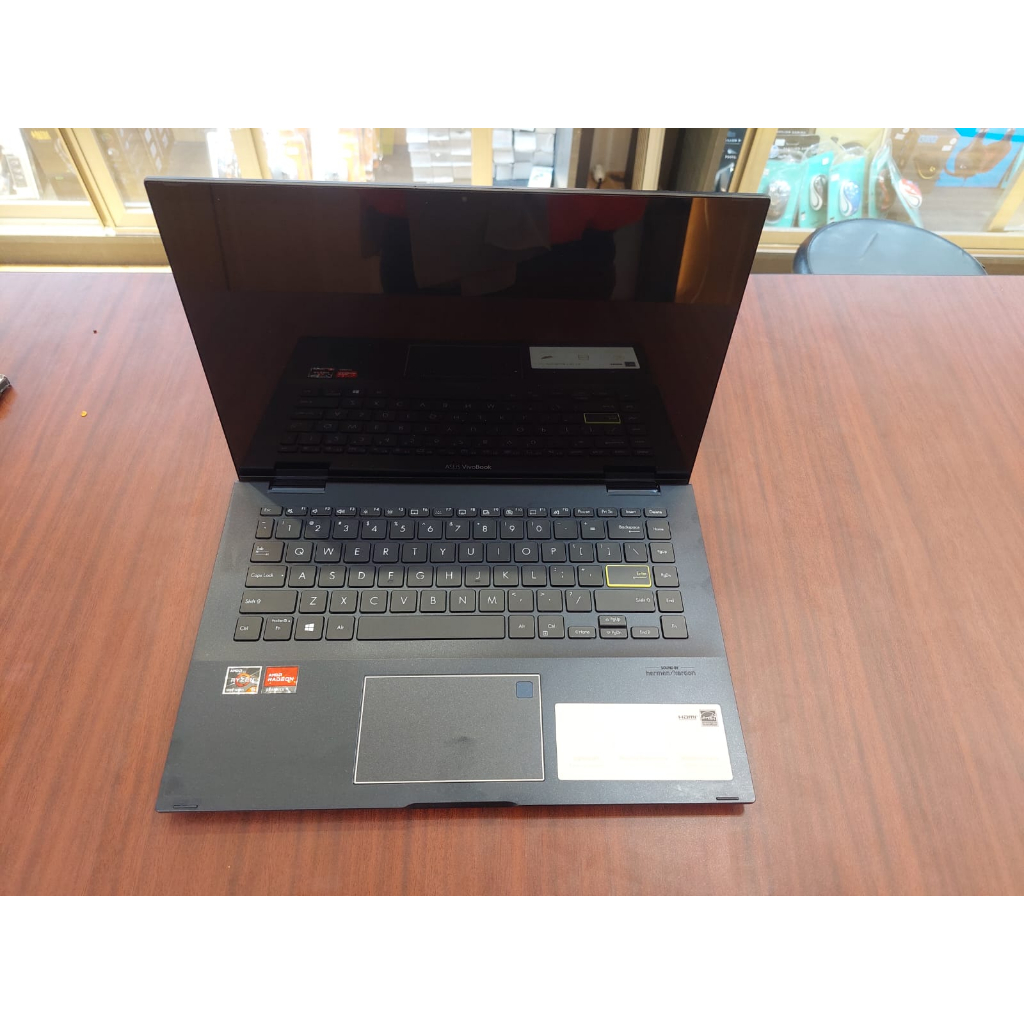 ASUS VIVOBOOK FLIP 14 TM420UA AMD RYZEN 5 5500U 20GB 512GB RADEON 7 14&quot; FHD TOUCH BL FP WIN10HOME SPOKE BLACK TERLARIS
