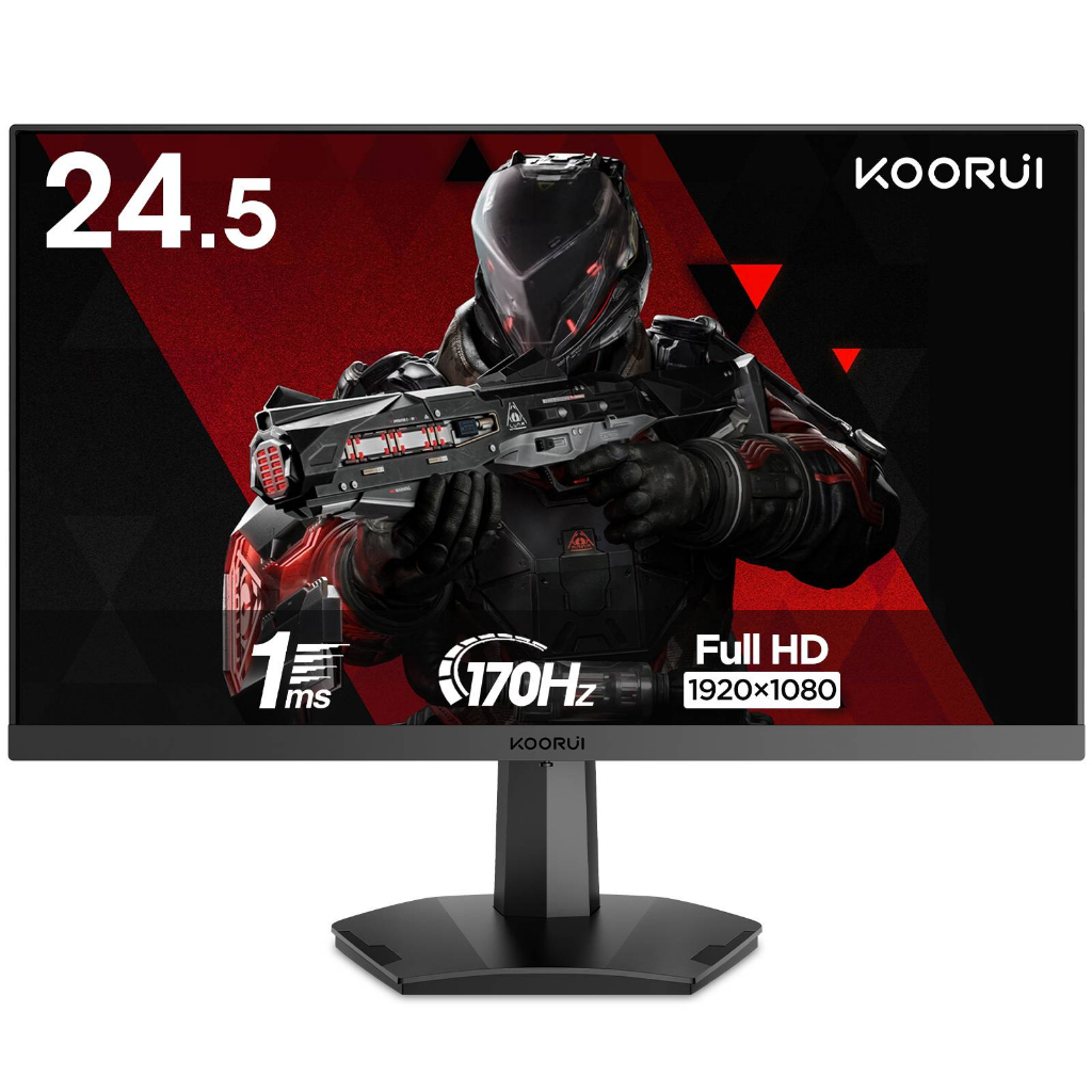 KOORUI 25E3A 24.5 inch Gaming Monitor 170Hz 1ms FHD Freesyne 1920*1080