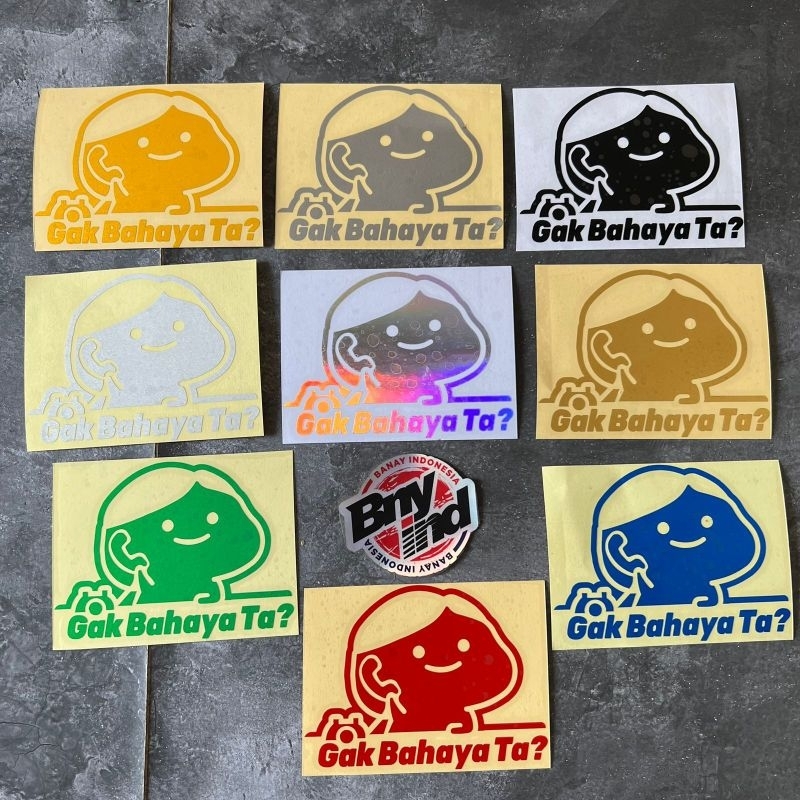 Sticker Stiker Cutting GAK BAHAYA TA