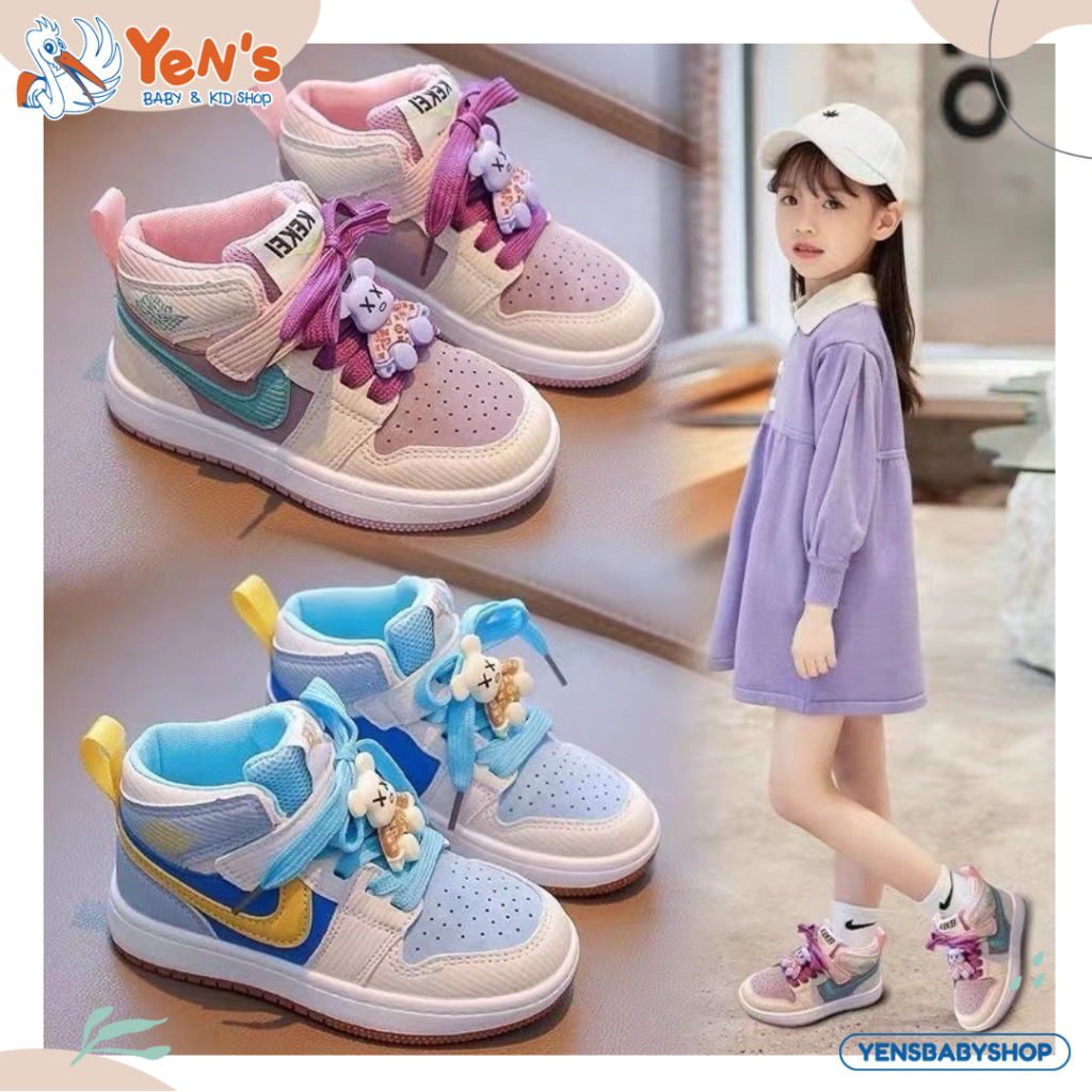 Sepatu Sneakers Anak laki Laki &amp; Perempuan Strap Perekat