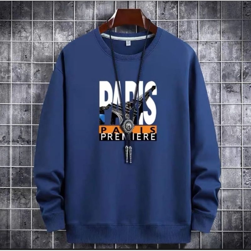 KAOS PRIA ( PARIS ) BAJU DISTRO PRIA LENGAN PANJANG MODEL TERBARU