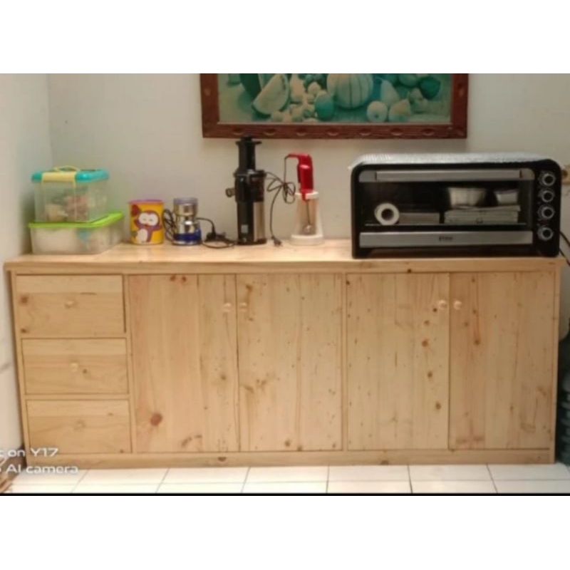 kitchen set dapur full kayu jati belanda#peemeter