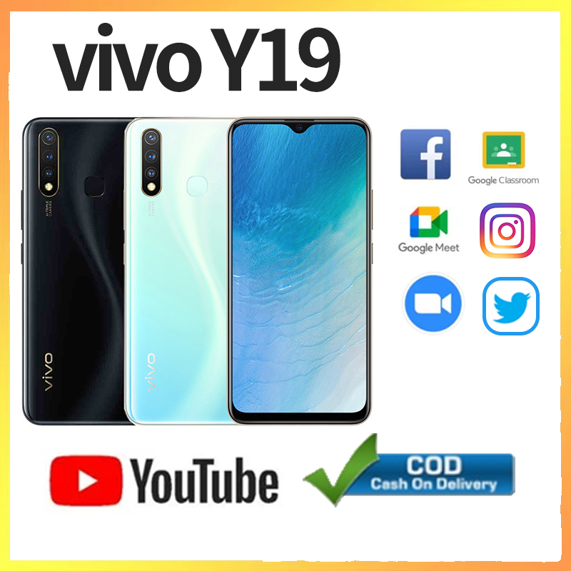 Vivo Y19 handphone android terbaru LTE dual sim ram 8/256gb&amp;6/128gb/4/128gb garansi best seller