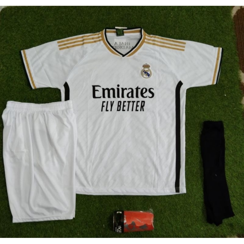 JERSEY SETELAN DEWASA kaos baju bola MAD-RID home 23/24 bestseller terlaris termurah