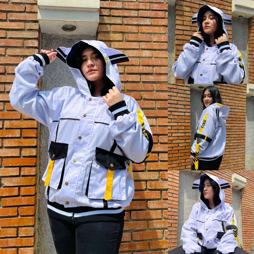 Kudou  x Metro - Parka Jacket Hoshimachi Suisei Anime Vtuber Hololive Uniform Premium Unisex