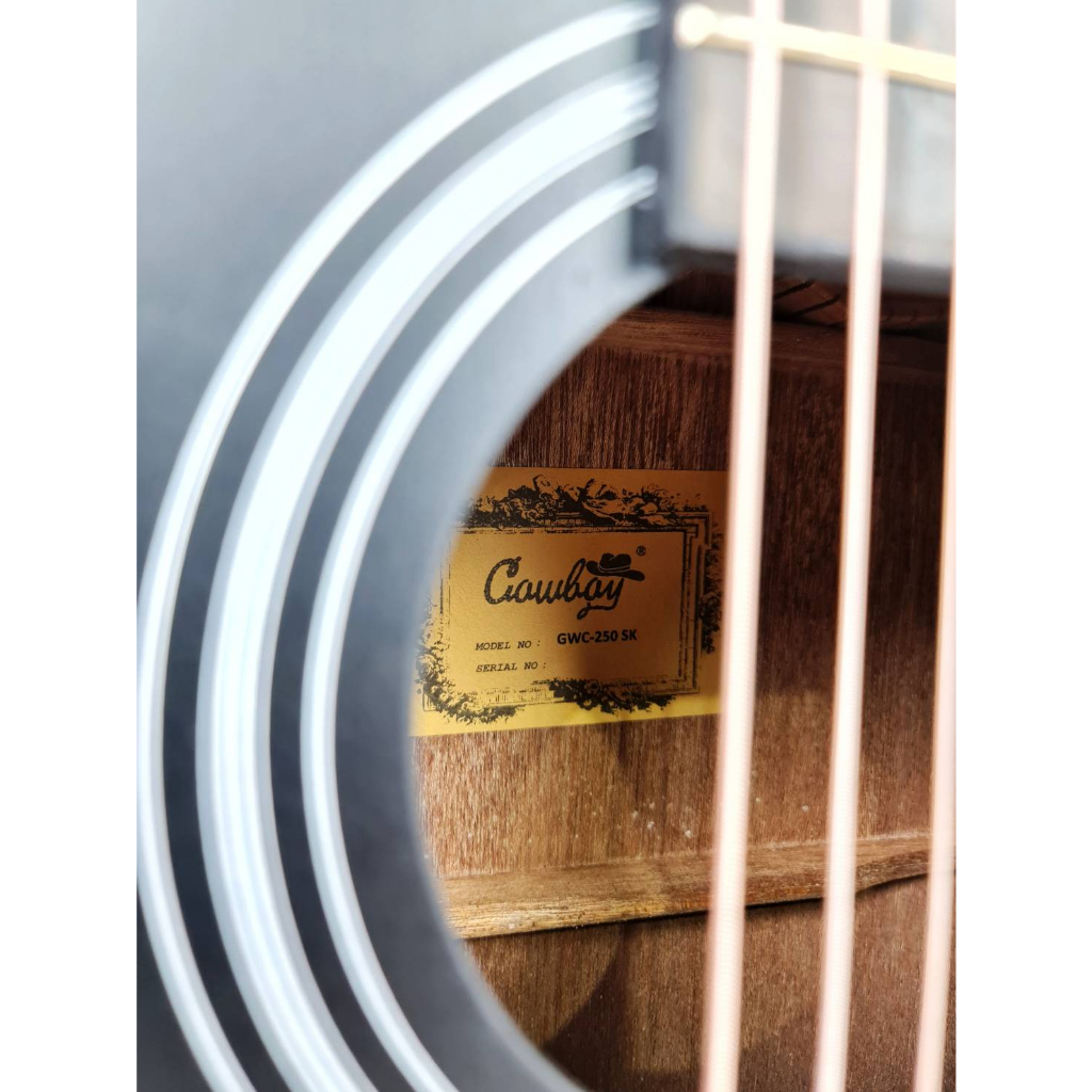 Gitar Akustik Merk Cowboy Original Tipe GWC-250 SK Trusrod Senar String Jakarta Murah