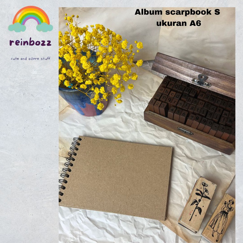 

scarpbook album journaling kit ukuran SMALL, notebook, album foto
