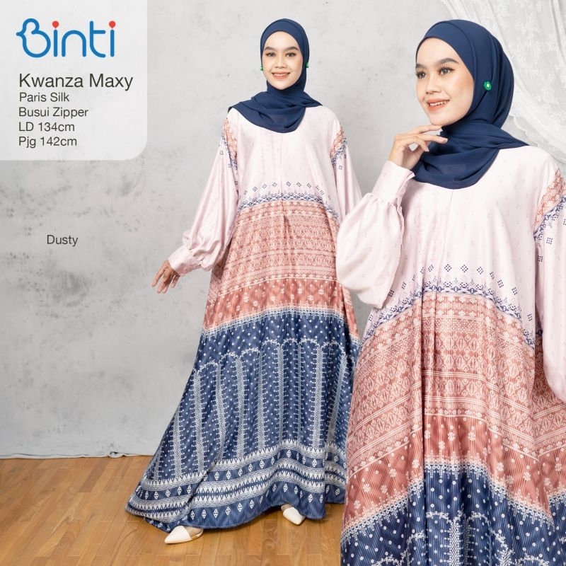 Dress Super Jumbo LD 134 XXXL Kwanza Kwansa Kristya Setta Maxi Ori Binti Wanita Gamis Terbaru Murah 