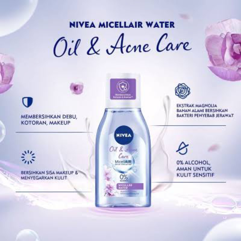 NIVEA Oil &amp; Acne Care MicellAIR | Pembersih Wajah Nivea | Micellar water nivea oil &amp; acne