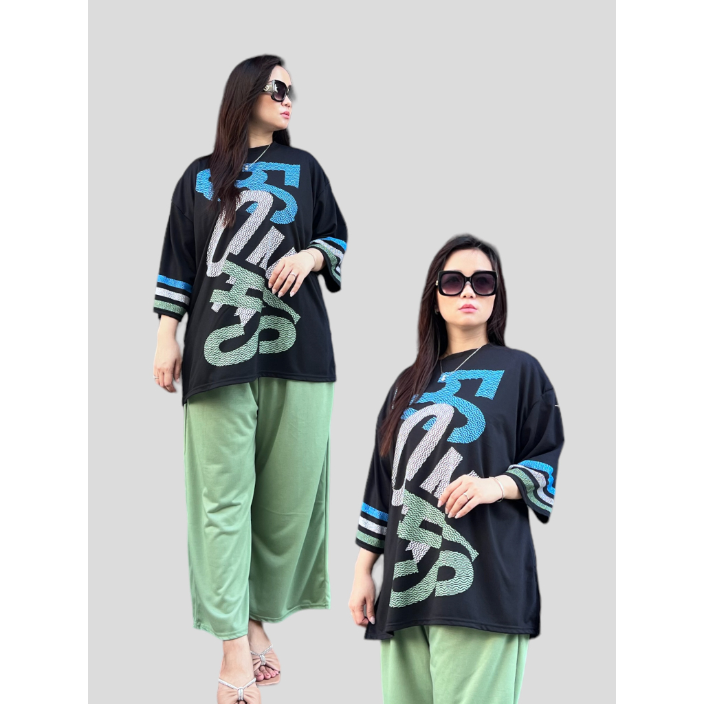 GR Setelan Jumbo Wanita LD135 Oneset Oversize Modern Sr1559