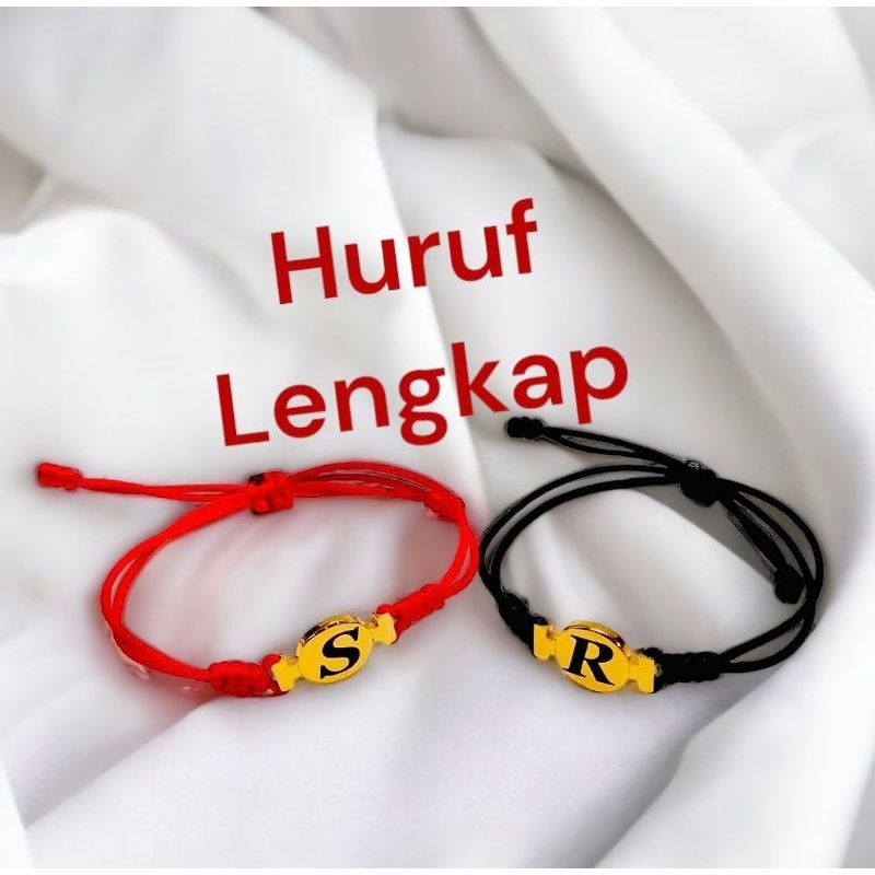 gelang titanium huruf anti luntur