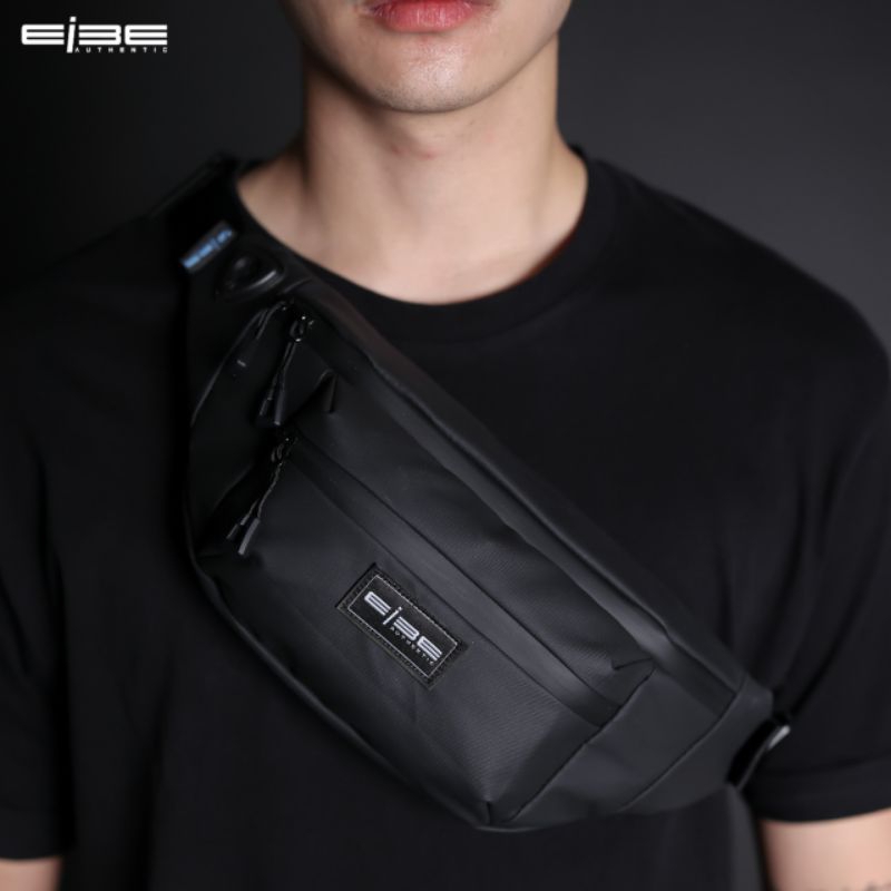 Waistbag tas pinggang waterproof tas selempang premium tas anti air eibe [ ICARUS ]