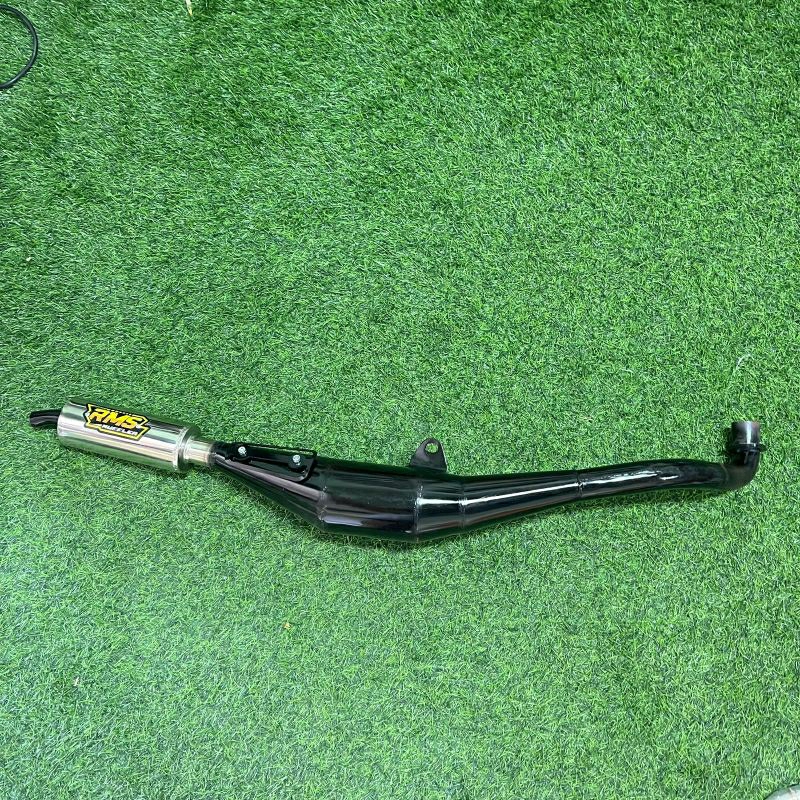 KNALPOT FIZ R RMS MUFFLER ORIGINAL BLACK COATING SUARA GARING