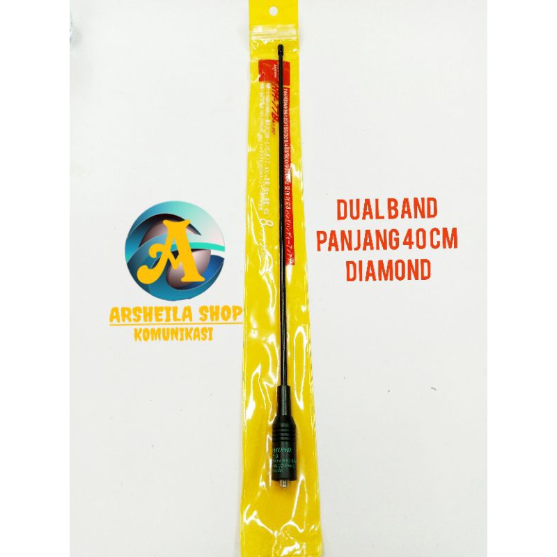 Antena HT dual band  RH 77B lentur tidak mudah patah