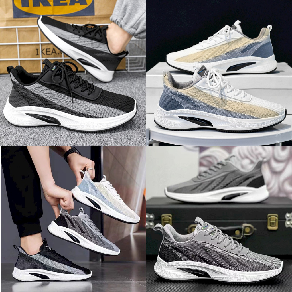 Sepatu Sneakers Pria Import 01204240 Shoes Casual Sport Olahraga Trendy