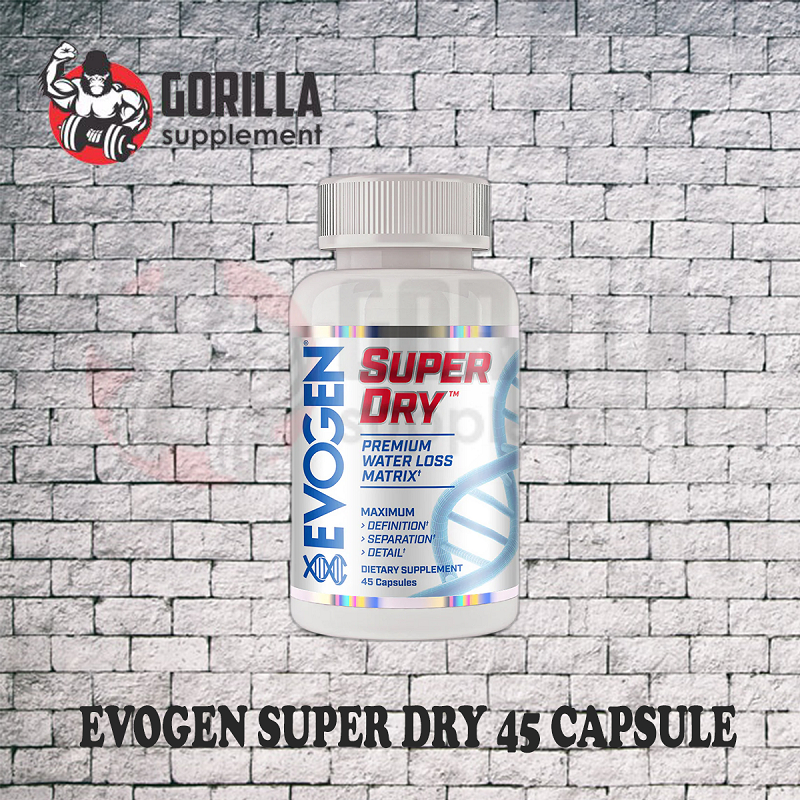 EVOGEN SUPERDRY 45 caps Kapsul Capsule Watercut waterloss Diuretic Fatburner By Hany Rambod