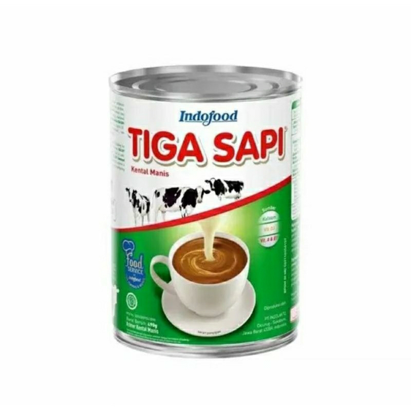 

Susu Krimer Kental Manis Tiga Sapi 490Gr Indofood