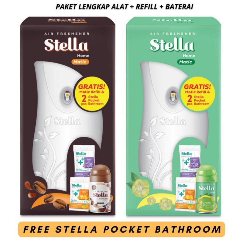 P.JAWA ONLY - Stella Matic Alat + Refill Set Pengharum Ruangan include Dispenser Pewangi Stela