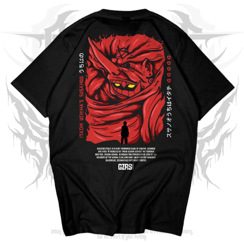 GZRS T-shirt Susanoo Itachi - Black