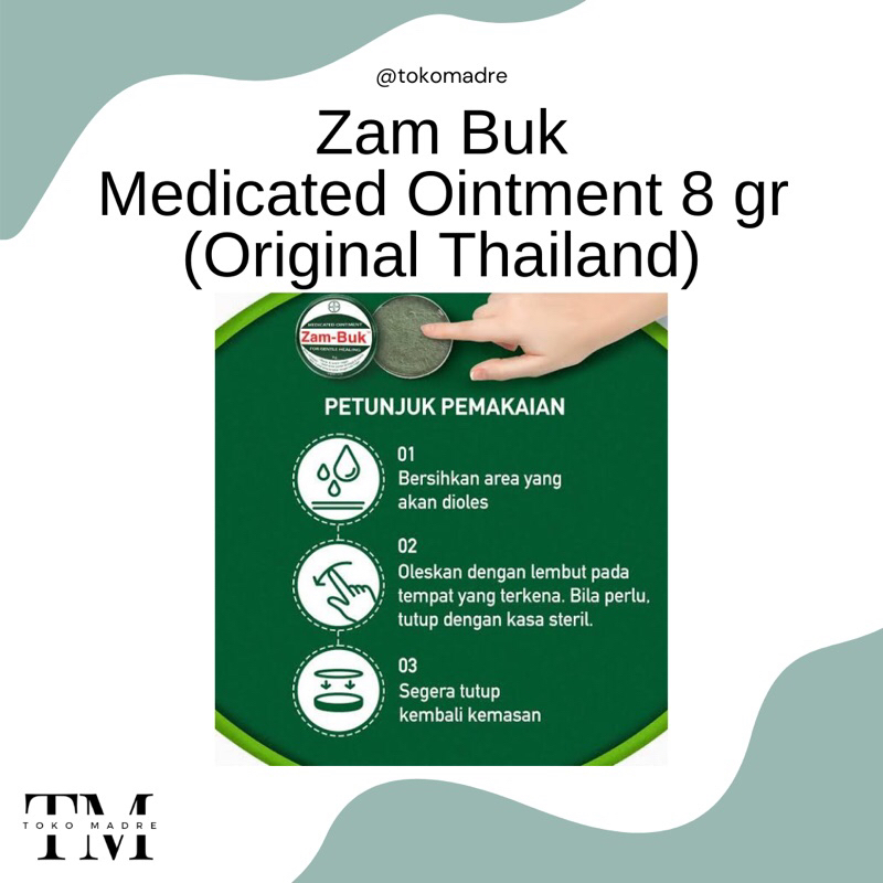 [SIAP KIRIM] MADRE - Zam-Buk Zambuk Medicated Ointment 8gr / Salep / Obat Luar / Memar