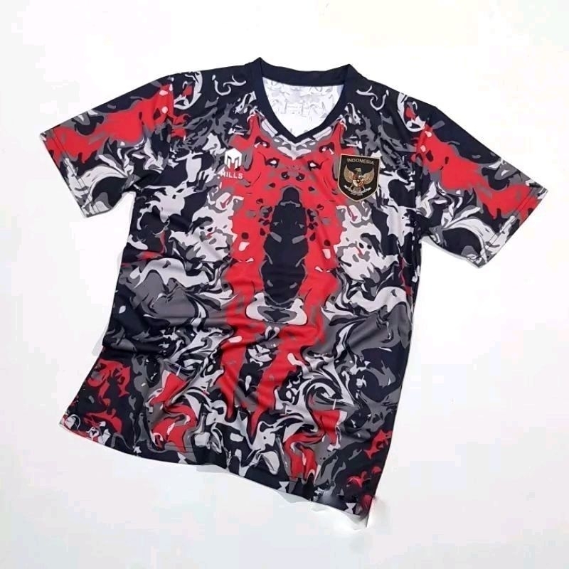 Baju Bola Jersey Timnas Indonesia Training Pre Match Mils