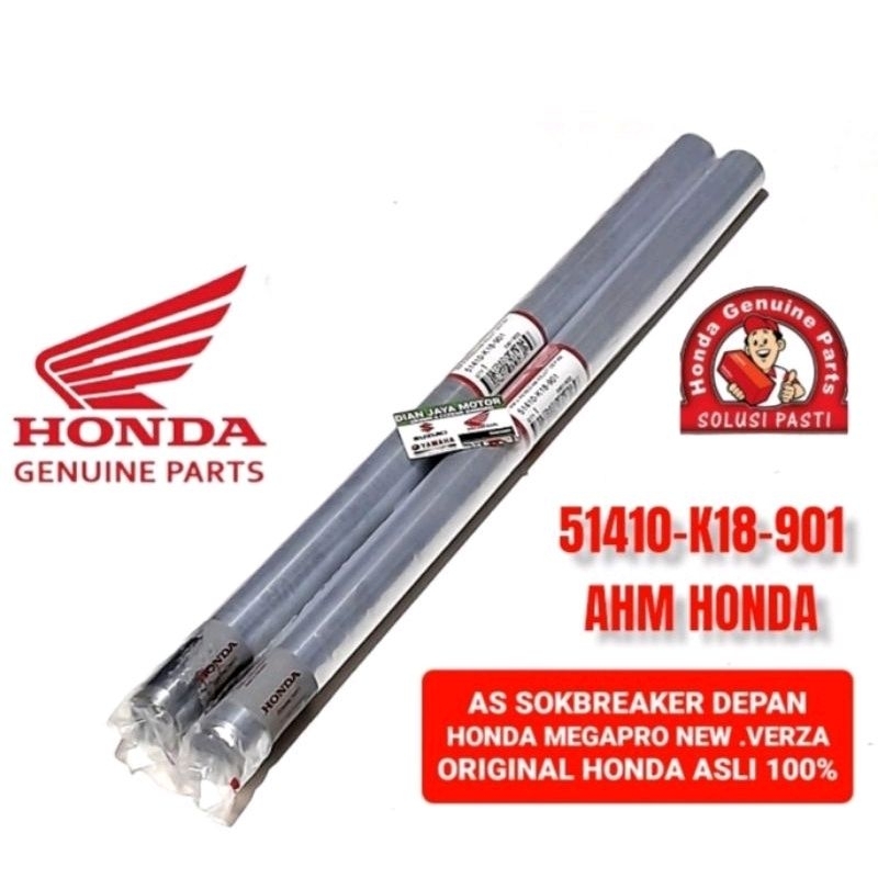 AS SOK SHOCK BREAKER DEPAN HONDA MEGAPRO NEW MONO SHOCK VERZA ORI AHM HGP 51410-K18-901 HONDA GENUIN