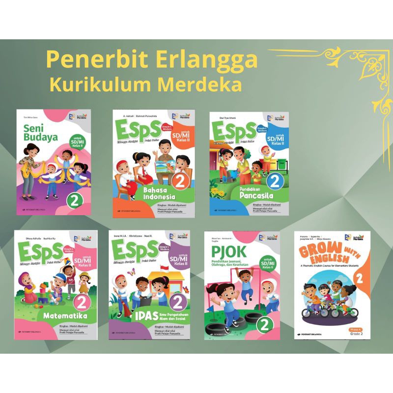 Buku Kurikulum Merdeka SD/MI Kelas 2 Erlangga